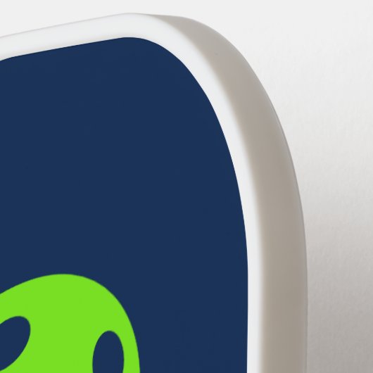 OのためのピックボールとLOVE – 緑を編集できる ピックルボールラケット (左詳細)