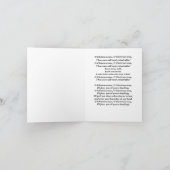 Oのクリスマスツリー猫カード シーズンカード (内部)