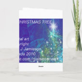 Oのクリスマスツリー シーズンカード (裏面)