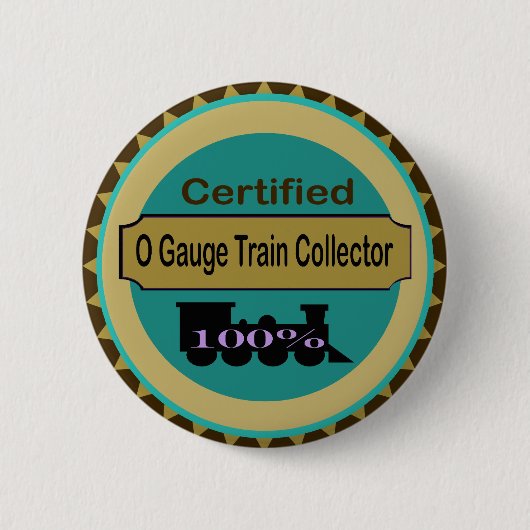 Oのゲージの列車のコレクターPin 缶バッジ (正面)