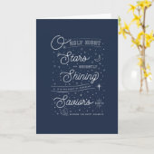 Oの神聖な夜/折られたクリスマスカード カード (黄色い花)