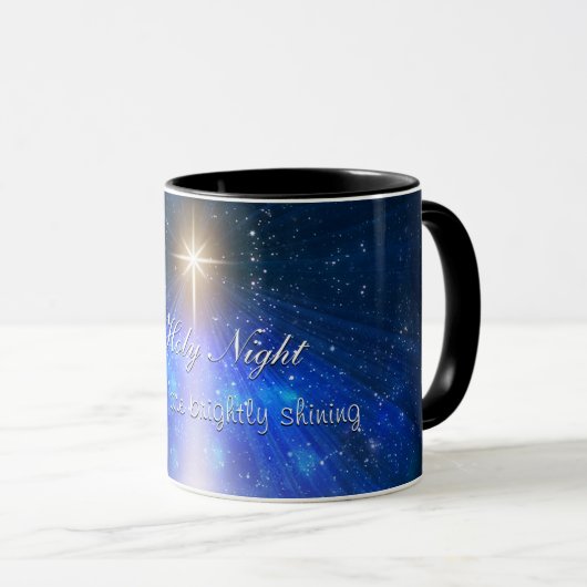 Oの神聖な夜-星は明るくマグを照らしています マグカップ (正面右)