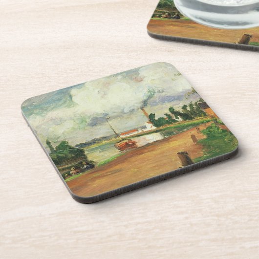 Oの銀行のカミーユ・ピサロ|の漁師 コースター (左側)