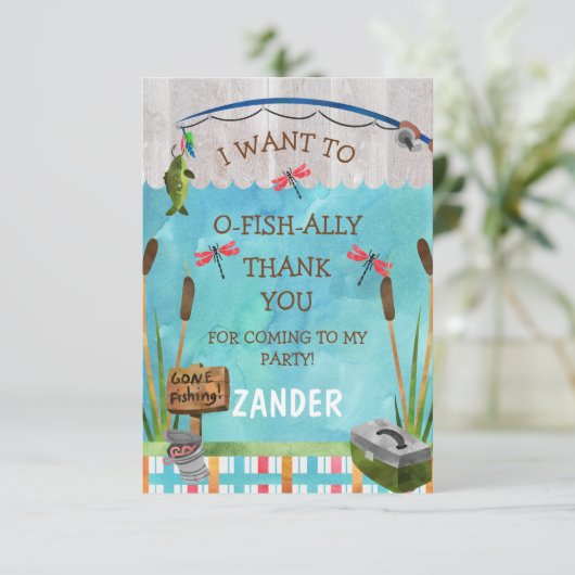 Oの魚の同盟国のサンキューカード サンキューカード (スタンド正面)