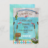 Oの魚の同盟国のサンキューカード サンキューカード (正面/裏面)
