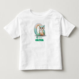 OはオリビアのO - オリジナル 子供服Tシャツ トドラーTシャツ