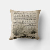 Oは忠実なすべてのYeヴィンテージのクリスマスの枕を来ます クッション (裏面)