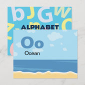 Oは海- Alphabet Flash Card ポストカード (正面/裏面)