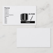 OはOboeのためです 名刺 (正面/裏面)