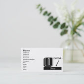 OはOboeのためです 名刺 (スタンド正面)