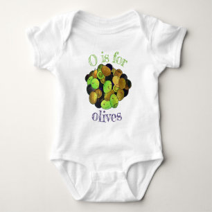OはOLIVES 地中海の Black Green Mixed用 ベビーボディスーツ