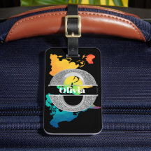 Oイニシャルパーソナライズされたシルバーモノグラムあなたの名前