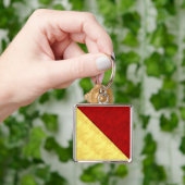 Oオスカー水彩信号航海の海上国旗 キーホルダー (手)