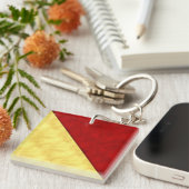 Oオスカー水彩信号航海の海上国旗 キーホルダー (正面右)