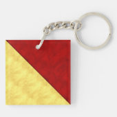 Oオスカー水彩信号航海の海上国旗 キーホルダー (裏面)