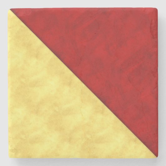 Oオスカー水彩信号航海の海上国旗 ストーンコースター (正面)