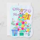 Oクリスマスウィムジーフォークアート 招待状 (正面)