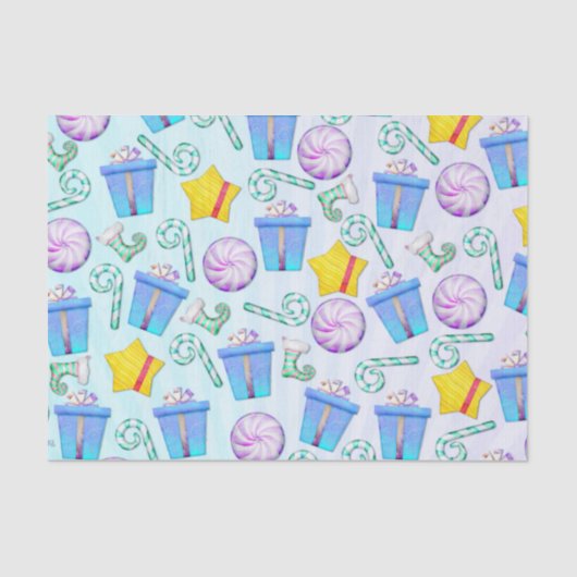 Oクリスマスウィムジーフォークアート 薄葉紙 (正面)