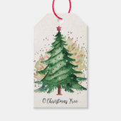 Oクリスマスツリーヴィンテージ ギフトタグ (正面)