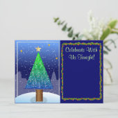 Oクリスマスツリー空白の招待状 招待状 (スタンド正面)