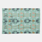 Oクリスマスツリー（緑） キッチンタオル (横)