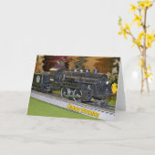Oスケール鉄道模型 – ハッピーバースデー カード (黄色い花)
