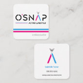 Oスナップデザイン3名刺 スクエア名刺 (正面/裏面)