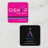 Oスナップデザイン6名刺 スクエア名刺 (正面/裏面)