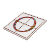 Oトラジャナスレッドカスタムモノグラムタイル タイル (側面)