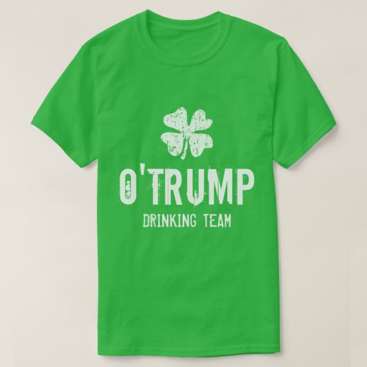 Oトランプ飲みチームのおもしろいSt patricks dayシャツ Tシャツ (デザイン正面)