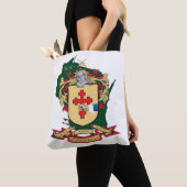 O''ドネル家紋_ウィスコンシントートグリーン トートバッグ (クローズアップ)