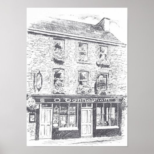 Oドンナバインのアイルランド語バーポスター ポスター (正面)