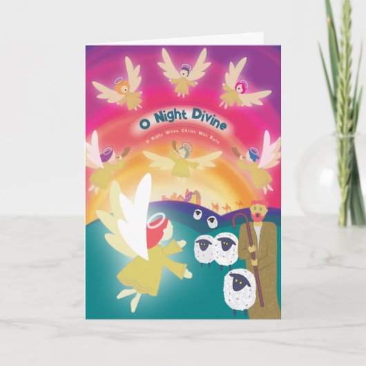 Oナイトディバインのクリスマスカード シーズンカード (正面)