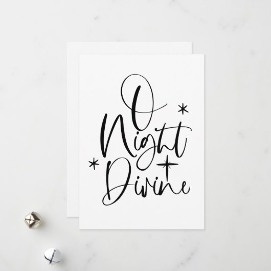 OナイトディバインNo photo宗教的クリスマスカード シーズンカード (正面/裏面インサイチュ)