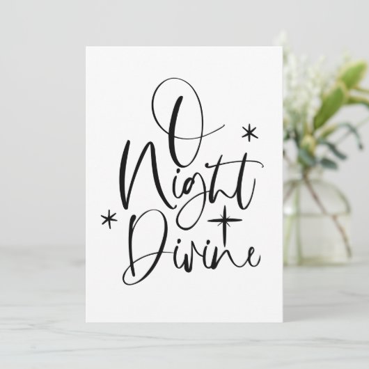 OナイトディバインNo photo宗教的クリスマスカード シーズンカード (スタンド正面)