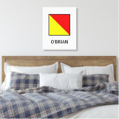 Oファミリ名フラ航海のグ キャンバスプリント (インサイチュ (寝室))