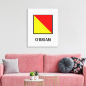 Oファミリ名フラ航海のグ キャンバスプリント (インサイチュ (リビング))