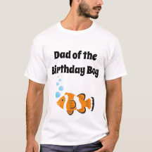 Oフィッシュアリー誕生日パーティーパパTシャツ