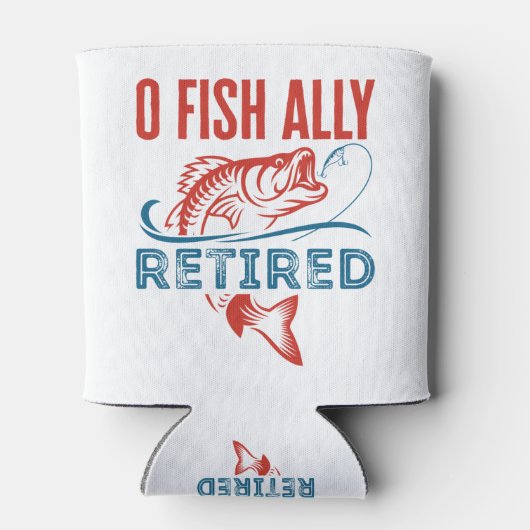 Oフィッシュアリー退職した魚釣りおもしろい退職 缶クーラー (裏面)