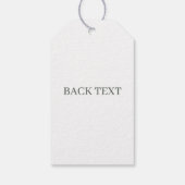 Oモノグラムフローラパーソナライズされたギフトラベル ギフトタグ (裏面)