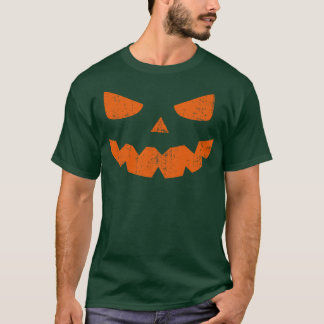 oランタン不気味ハロウィンカボチャ顔 tシャツ