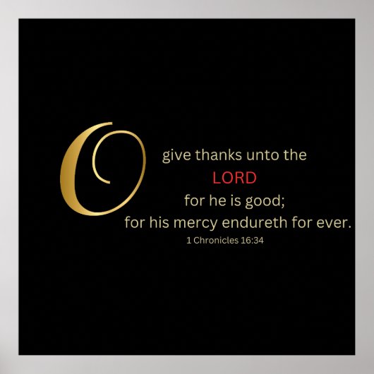 O与え感謝してい ポスター (正面)