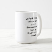 O信仰の感動的引用文 コーヒーマグカップ (正面右)