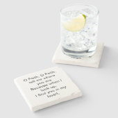 O信仰の感動的引用文 ストーンコースター (横)