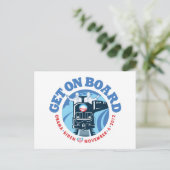 O列車の郵便はがき 案内ポストカード (スタンド正面)