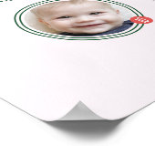 O名パーソナライズされた初年フォトキープサケ ポスター (角)