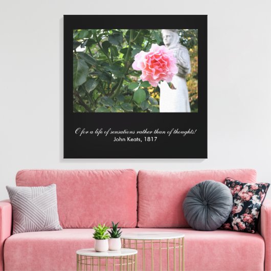 O感覚の人生(Keats引用文) キャンバスプリント (インサイチュ (リビング))
