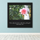 O感覚の人生(Keats引用文) キャンバスプリント (インサイチュ (ウッドフロア))