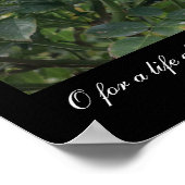 O感覚の人生(Keats引用文) ポスター (角)