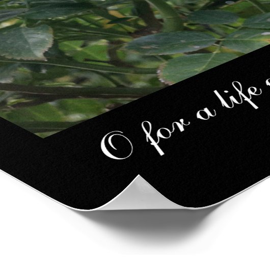 O感覚の人生(Keats引用文) ポスター (角)